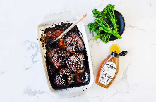 Cape Coastal Orange Blossom Honey & Soy Chicken with Sesame Broccoli