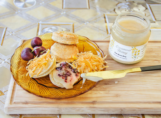 Honey Scones with Cape Coastal Creamed Honey