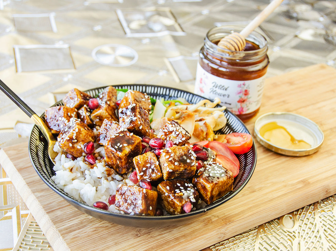 Miso Cape Coastal Wild Flower Honey Glazed Tofu Bowl